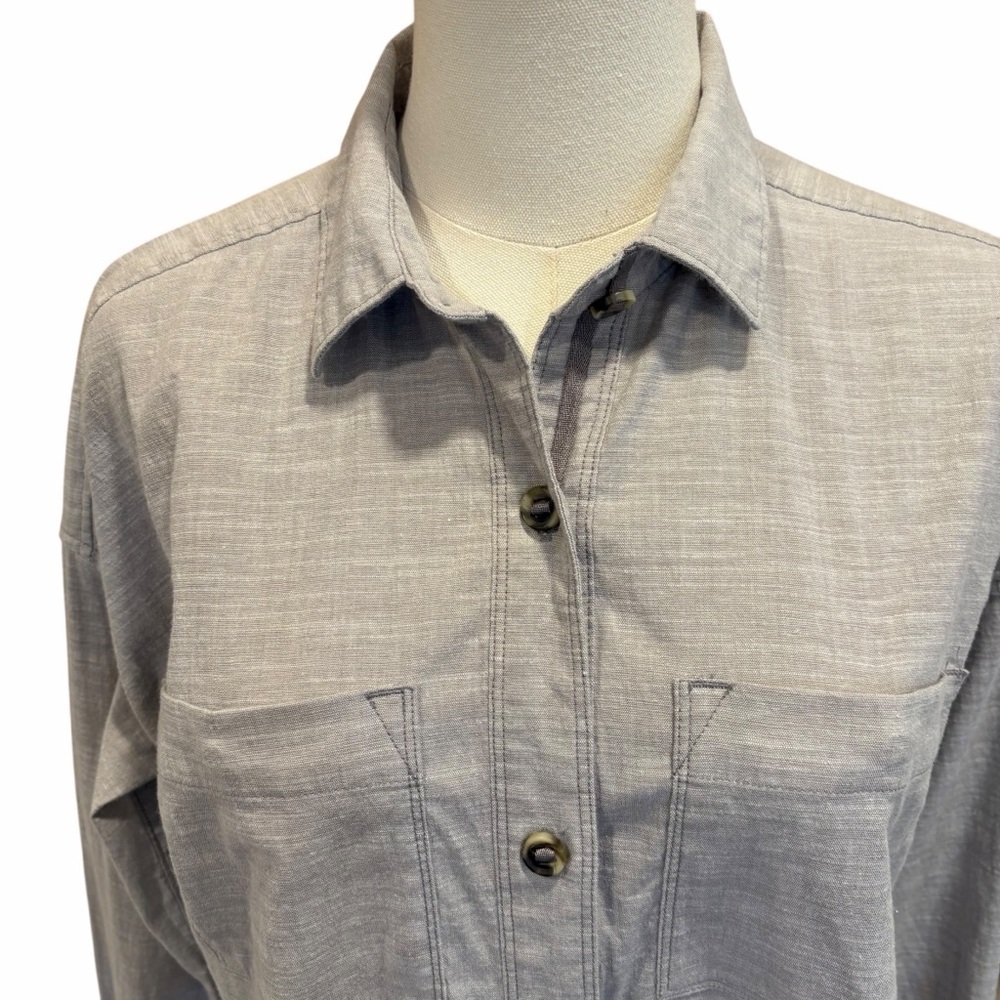 Mountain Hardwear | Women’s Button Front Shirt | Light Gray | Size M